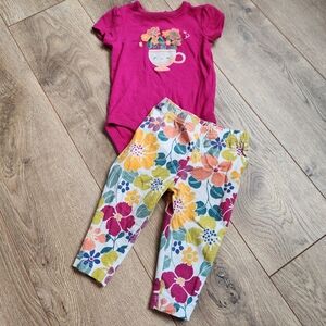 6m Carter's Floral Teacup Set